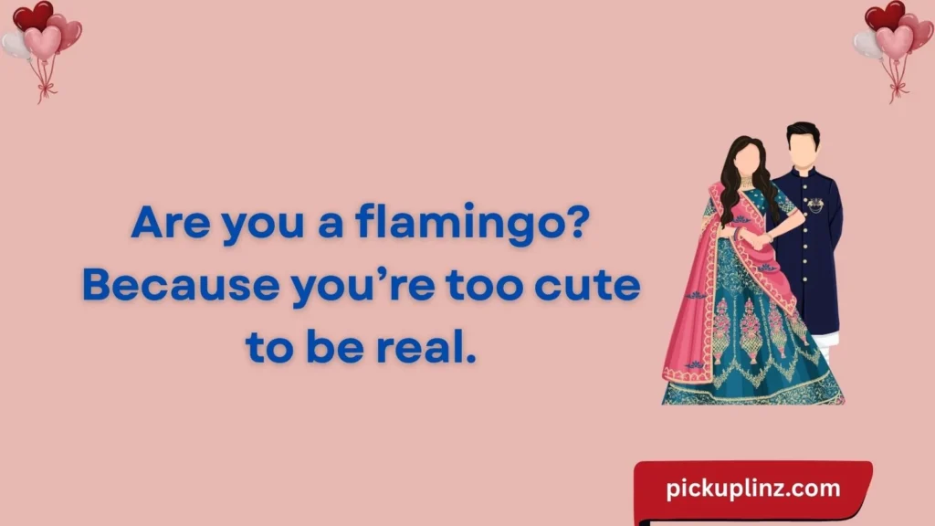 Cute Flamingo Lines for Her