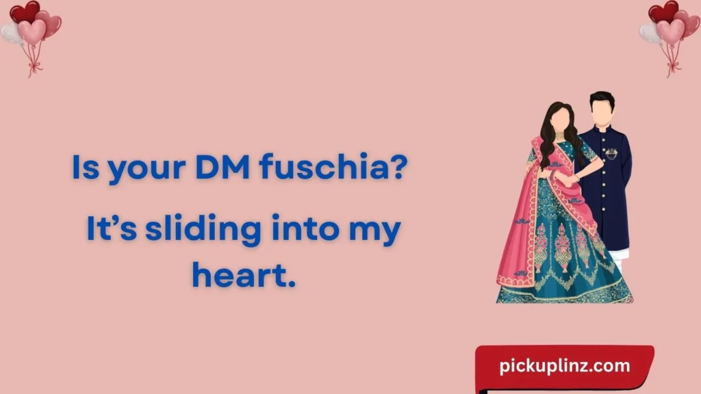 Fuschia Lines For Texting