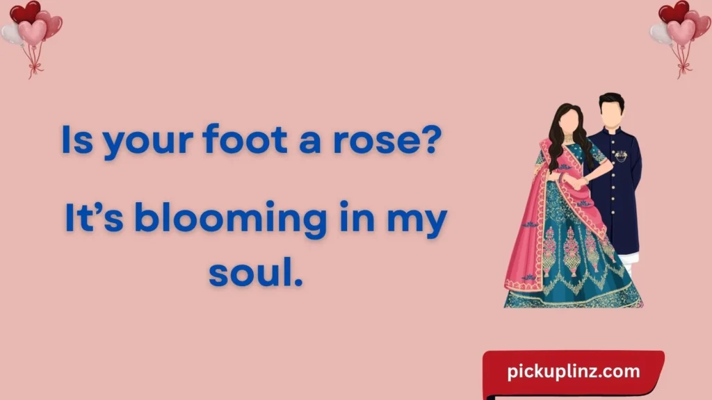 Romantic Foot Lines for Sparks