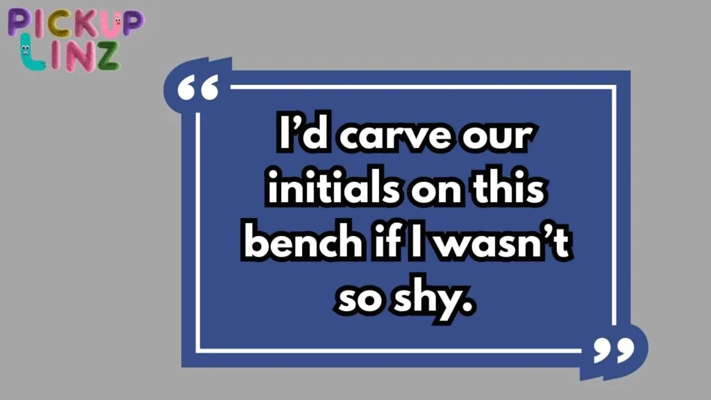 Cheesy Bench Pick Up Lines