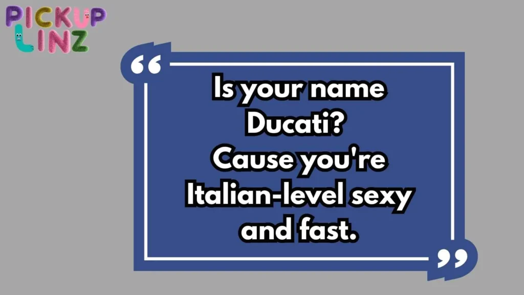 Flirty Motorcycle Pickup Lines