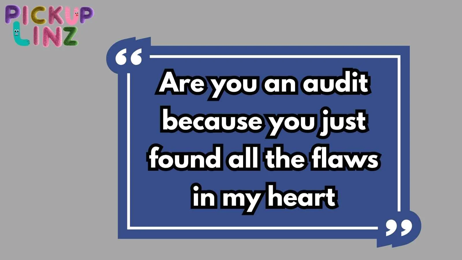 Accounting Pickup Lines