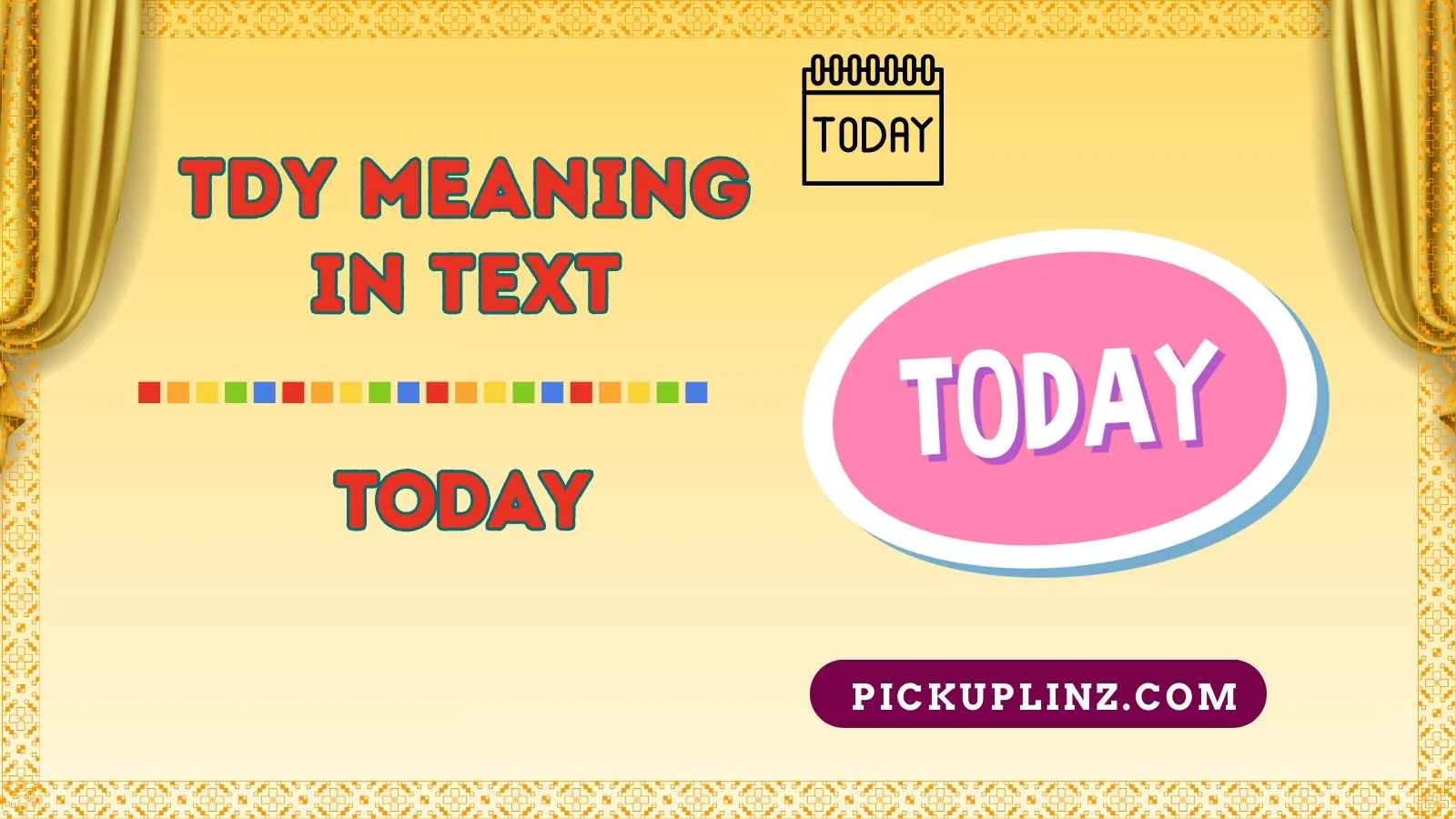 TDY Meaning in Text