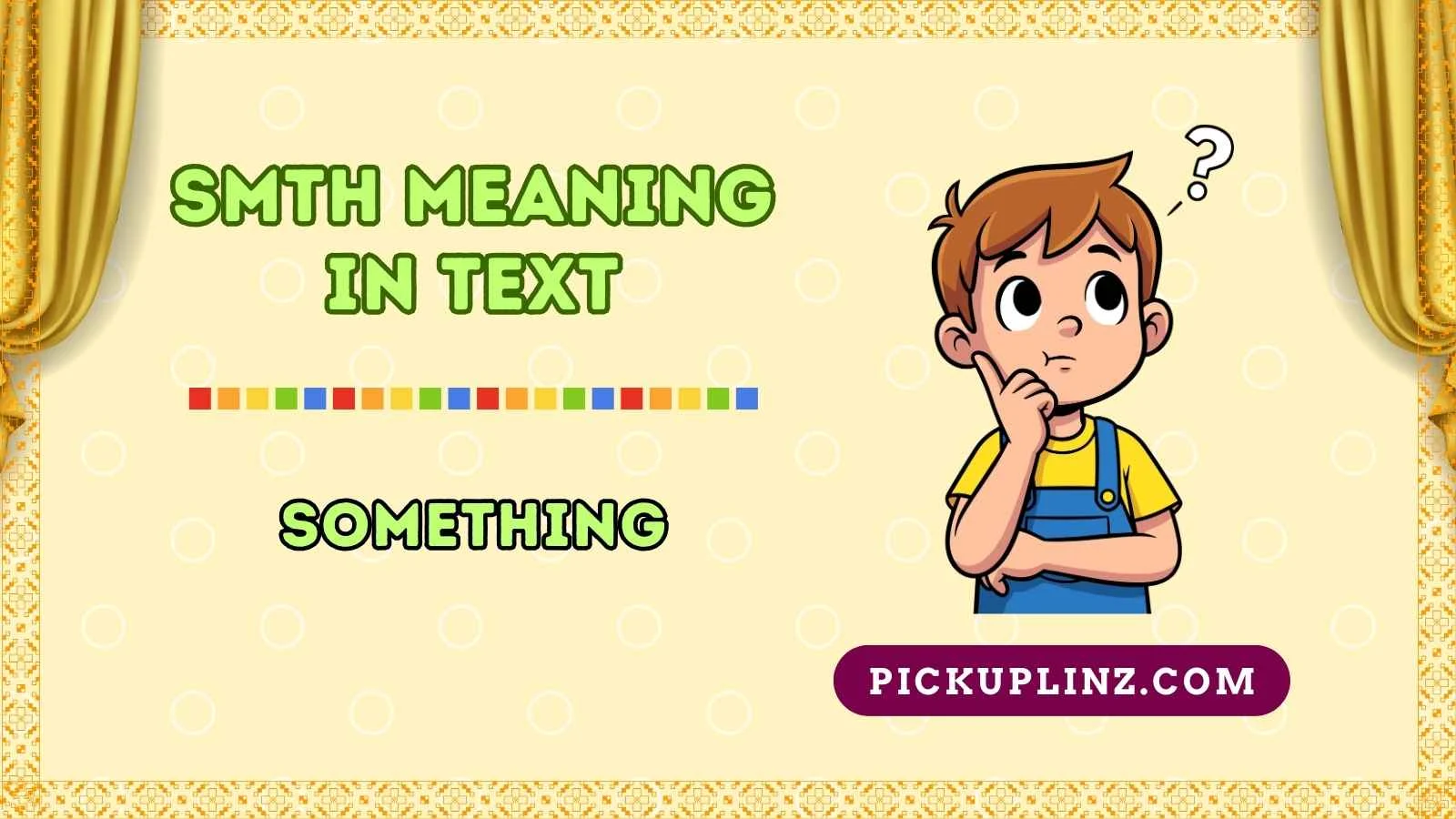 SMTH Meaning in Text